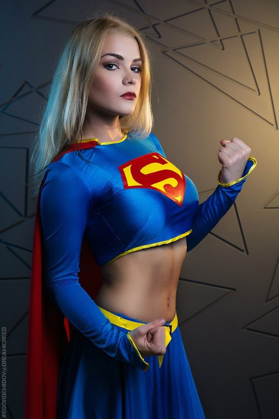 Supergirl Dress Sexy Halloween Superhero Costumes